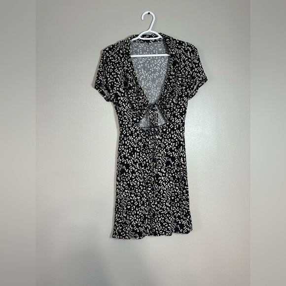 Free People Marsaille Dress Black Combo With Cutout - Picture 3 of 10